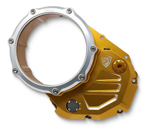 CNC Racing Clear cover oil bath clutch, BICOLOR, gold-silver