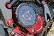 CNC Racing Clear cover oil bath clutch, BICOLOR, red-black -