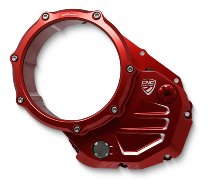 CNC Racing Clear cover oil bath clutch, red - Ducati