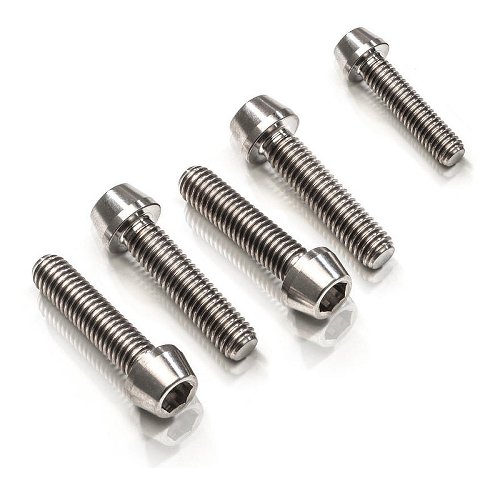 CNC Racing Top triple clamp PST11B screw kit, Titanium, 5