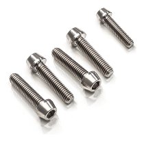 CNC Racing Top triple clamp PST11B screw kit, Titanium, 5