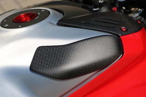 CNC Racing Fuel tank slider, Carbon/Kevlar matt - Ducati