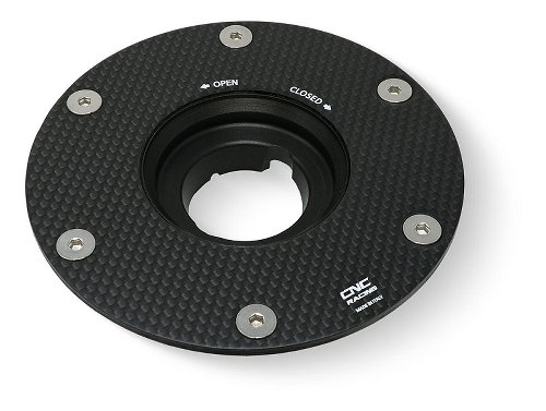 CNC Racing Fuel tank cap - flange, matt Carbon - Ducati