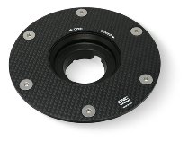 CNC Racing Tankdeckelflansch, Carbon matt - Ducati