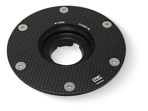 CNC Racing Tankdeckelflansch, Carbon glänzend - Ducati