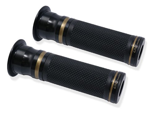 CNC Racing Grips, EVO, 2 pcs., 120 mm, Bicolor, black-bronze