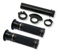 CNC Racing Grips, EVO, 2 pcs., 120 mm, Bicolor, black-bronze