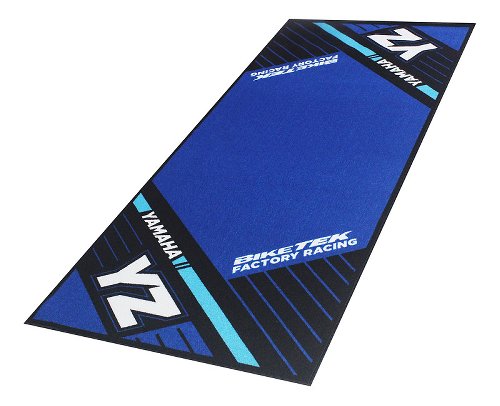 Yamaha Motorcycle carpet YZ offroad, blue, 190 x 80 cm