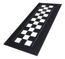 Motorcycle alfombra de moto, negro-blanco 190 x 80 cm
