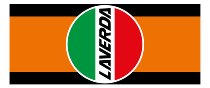 Laverda Motorradteppich, italien Flagge, orange/schwarz, 190