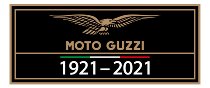 Moto Guzzi Motorradteppich 100 Jahre mit Adler, schwarz, 190