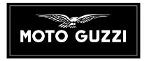 Moto Guzzi tapis moto, noir/blanc, 190 x 80 cm