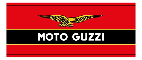 Moto Guzzi Motorradteppich, Logo mit Adler,