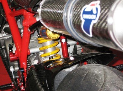 Ducabike Heckverstellung, rot - Ducati 848 / 1098 / 1198 /