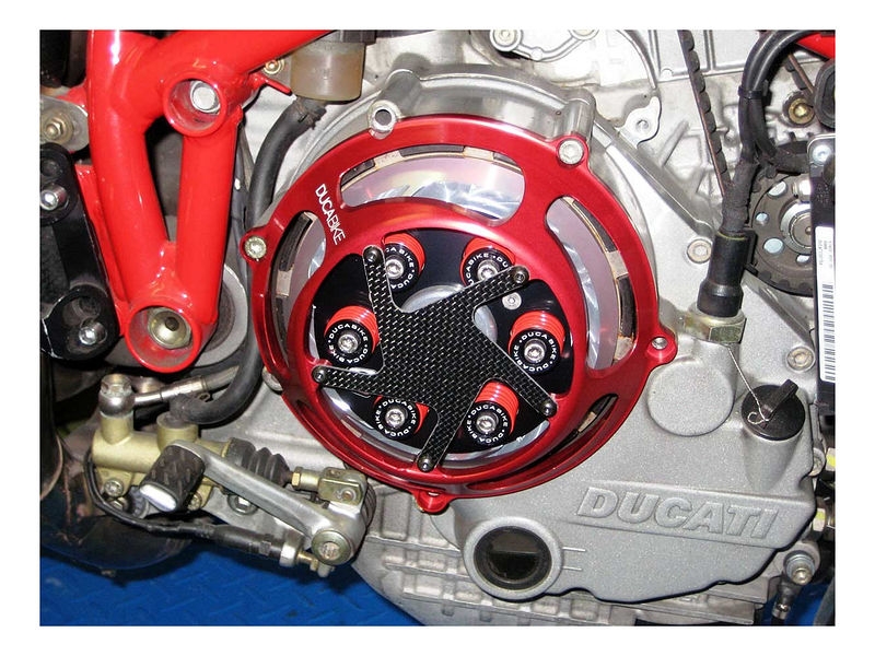 Ducabike Clutch cover, dry clutch, black - Ducati