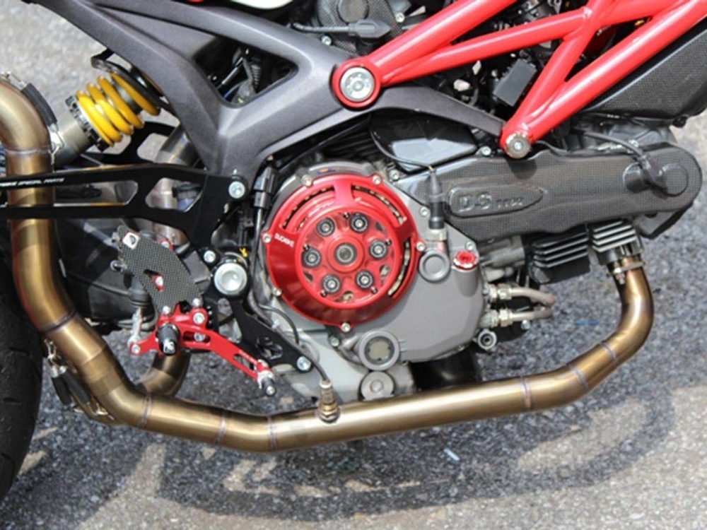 DBK Clutch Cover, Dry Clutch, Red - for Ducati Spare Parts for