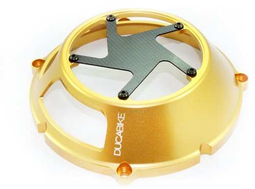 Ducabike Clutch cover, dry clutch, gold - Ducati