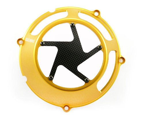Ducabike Clutch cover, dry clutch, gold - Ducati
