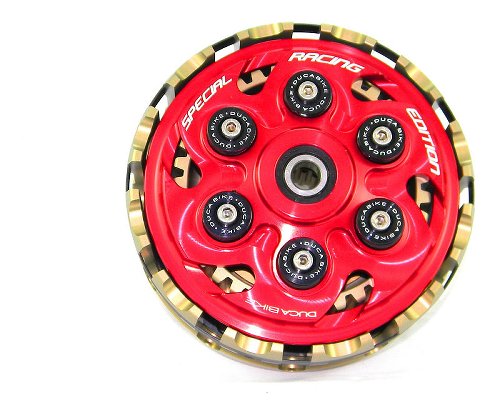 Ducabike Slipper clutch, 6 springs, clutch plate, red -