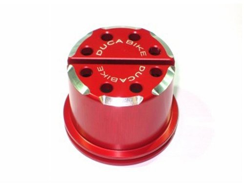 Ducabike steering nut, red - Ducati