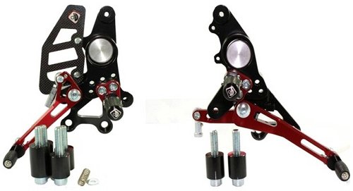 Ducabike Footpegs system Eco version, black - Ducati