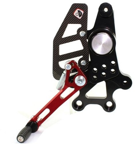 Ducabike Footpegs system Eco version, black - Ducati
