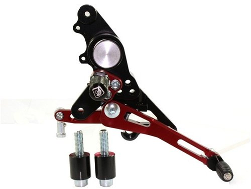 Ducabike Footpegs system Eco version, black - Ducati