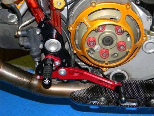 Ducabike Footpegs system Eco version, black - Ducati