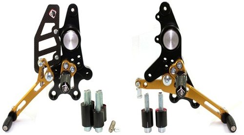 Ducabike Footpegs system Eco version, black - Ducati