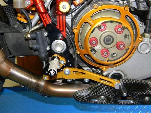 Ducabike Footpegs system Eco version, black - Ducati