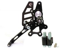 Ducabike Footpegs system Eco version, black - Ducati