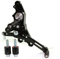 Ducabike Footpegs system Eco version, black - Ducati