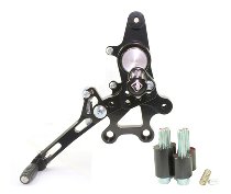 Ducabike Footpegs system Eco version, black - Ducati