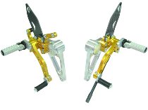 Ducabike Kit Pedal Ducati Monster S2R/S4R/S4RS Plata/Oro