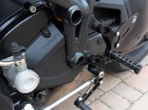 Ducabike Footpeg system Eco version, black - Ducati 848 /