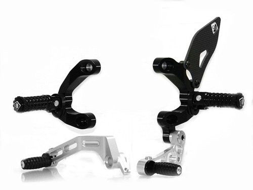 Ducabike Footpeg system Eco version, black - Ducati 848 /