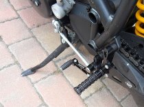 Ducabike Footpeg system Eco version, black - Ducati 848 /