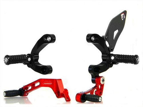 Ducabike Footpeg system Eco version, black - Ducati 848 /