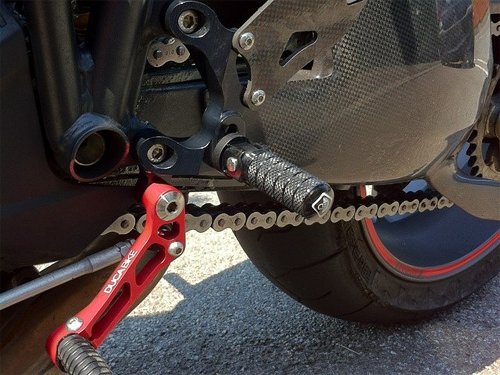Ducabike Footpeg system Eco version, black - Ducati 848 /