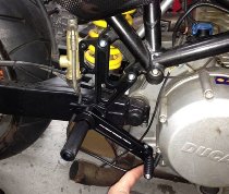 Ducabike Fußrastenanlage, schwarz - Ducati Monster