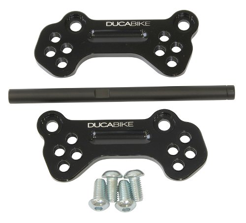 Ducabike Footpeg adapter for original footpegs, black -