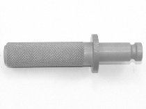 Ducabike spare part front foot peg, silver - Ducati