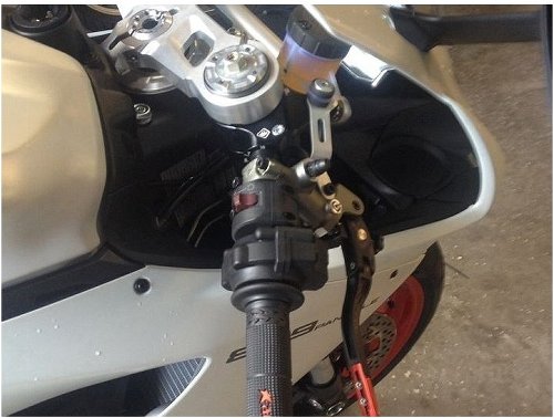 Ducabike Handlebar-kit, 53mm, adjustable, GP, black - Ducati