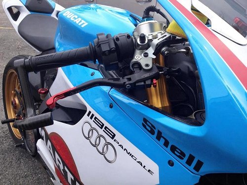 Ducabike Handbremshebelschutz, 14/17mm, Carbon - Ducati