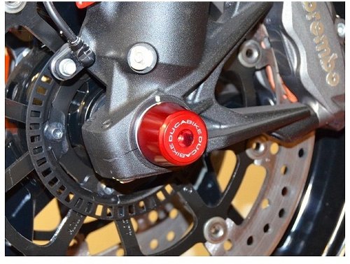Ducabike Fork protection cap, red - Ducati Scrambler...