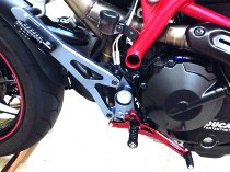 Ducabike Passenger footrest kit, black - Ducati 821