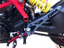 Ducabike Passenger footrest kit, black - Ducati 821