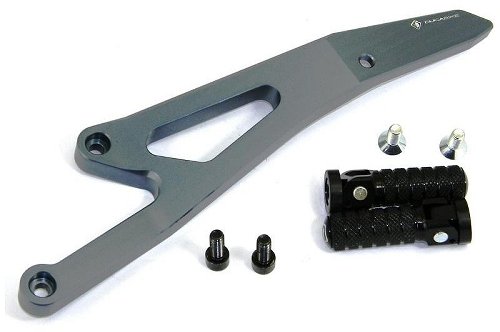 Ducabike Passenger footrest kit, black - Ducati 821