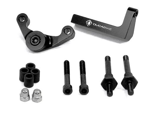 Ducabike Steering damper mounting kit, black - Ducati