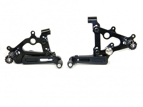 Ducabike Footrest system, black - Ducati Panigale 899 - 1199